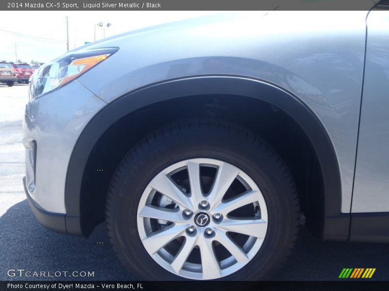 Liquid Silver Metallic / Black 2014 Mazda CX-5 Sport