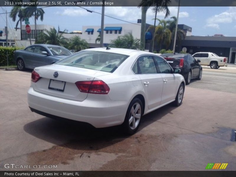 Candy White / Cornsilk Beige 2013 Volkswagen Passat 2.5L SE