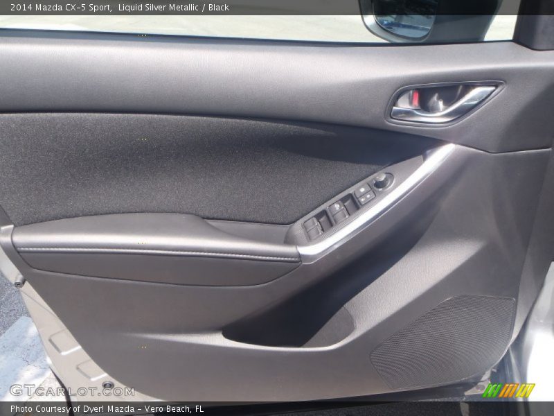 Liquid Silver Metallic / Black 2014 Mazda CX-5 Sport