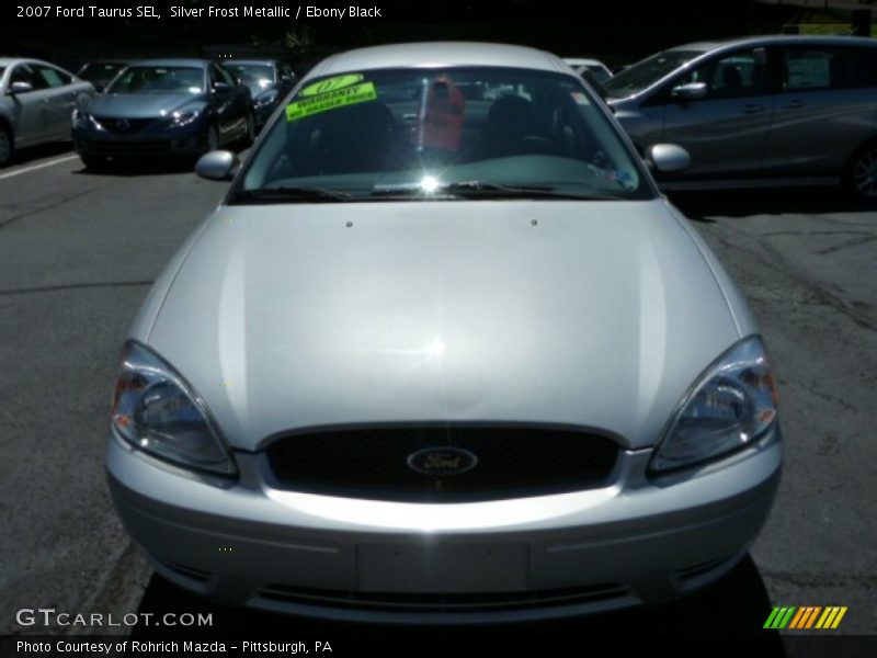 Silver Frost Metallic / Ebony Black 2007 Ford Taurus SEL