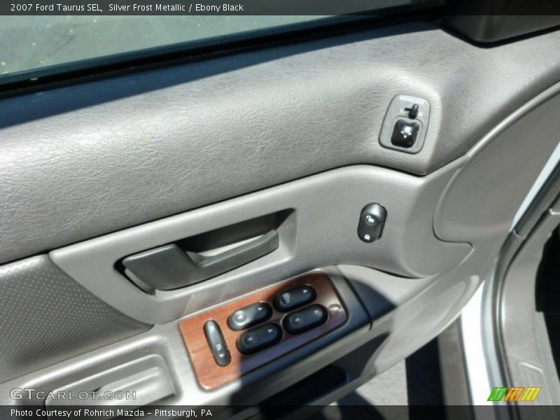 Silver Frost Metallic / Ebony Black 2007 Ford Taurus SEL