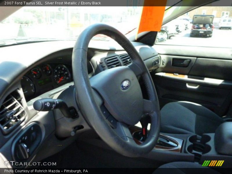 Silver Frost Metallic / Ebony Black 2007 Ford Taurus SEL