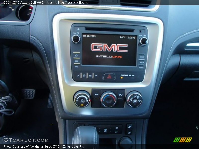 Atlantis Blue Metallic / Ebony 2014 GMC Acadia SLE AWD
