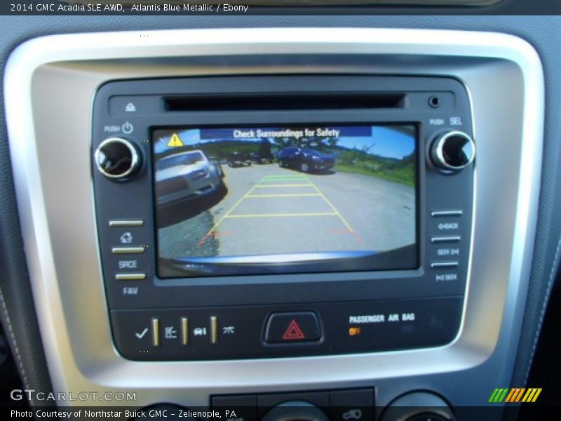 Atlantis Blue Metallic / Ebony 2014 GMC Acadia SLE AWD