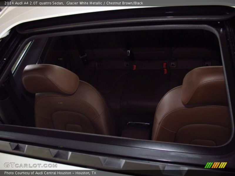 Glacier White Metallic / Chestnut Brown/Black 2014 Audi A4 2.0T quattro Sedan