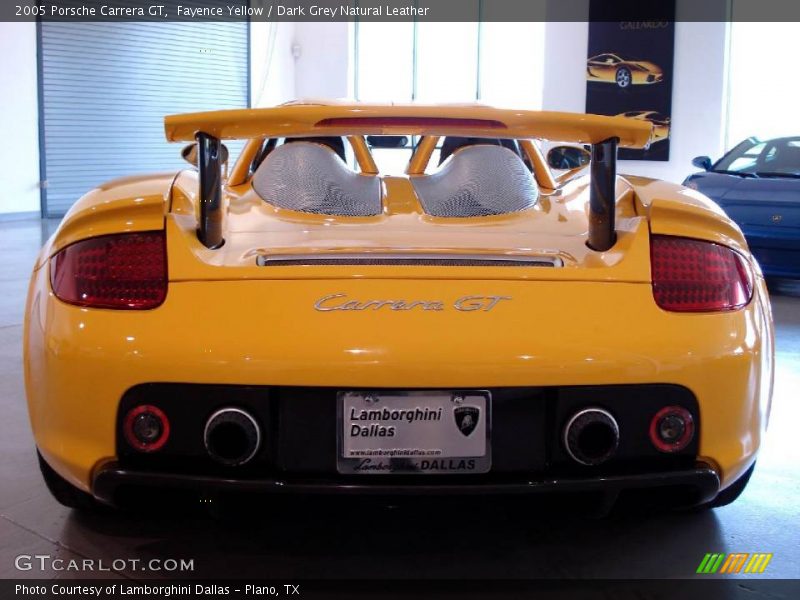 Fayence Yellow / Dark Grey Natural Leather 2005 Porsche Carrera GT