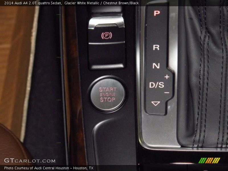 Glacier White Metallic / Chestnut Brown/Black 2014 Audi A4 2.0T quattro Sedan
