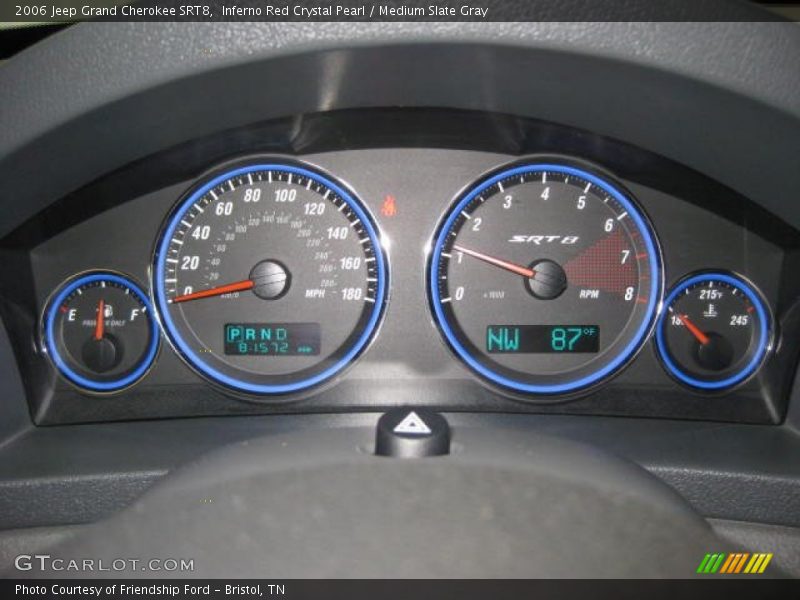 Inferno Red Crystal Pearl / Medium Slate Gray 2006 Jeep Grand Cherokee SRT8