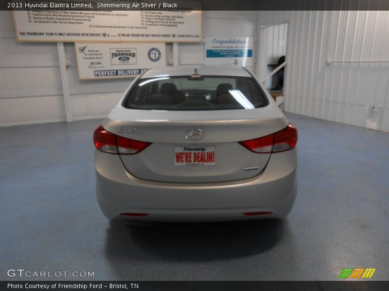 Shimmering Air Silver / Black 2013 Hyundai Elantra Limited