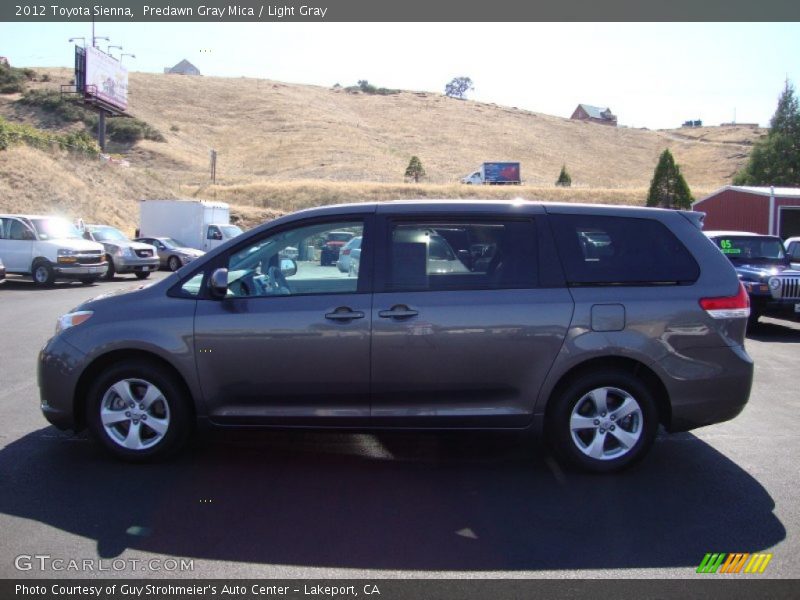 Predawn Gray Mica / Light Gray 2012 Toyota Sienna