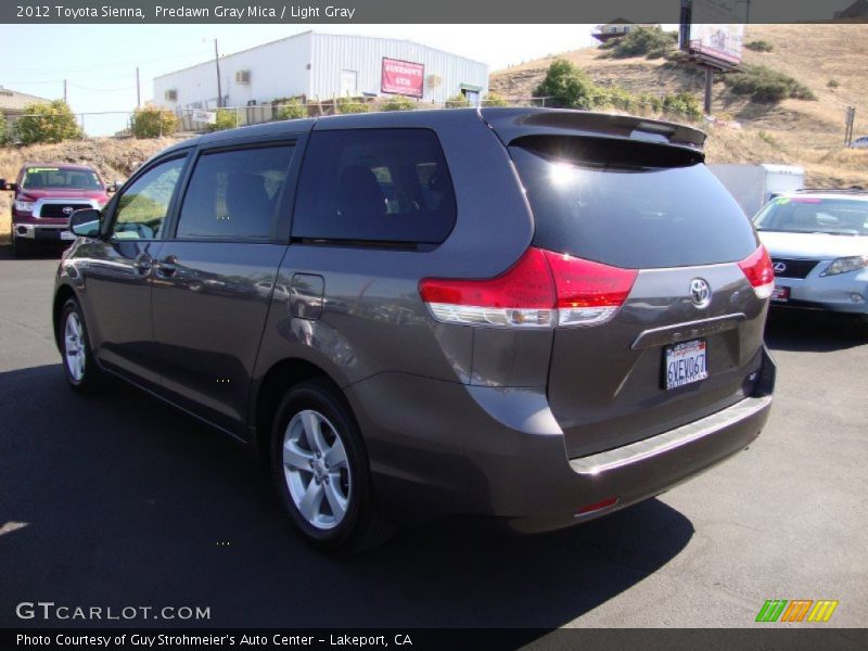 Predawn Gray Mica / Light Gray 2012 Toyota Sienna