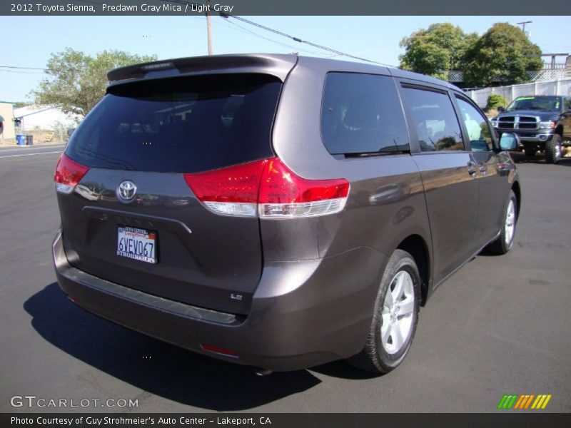 Predawn Gray Mica / Light Gray 2012 Toyota Sienna