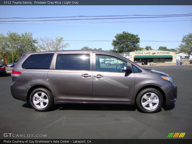 Predawn Gray Mica / Light Gray 2012 Toyota Sienna