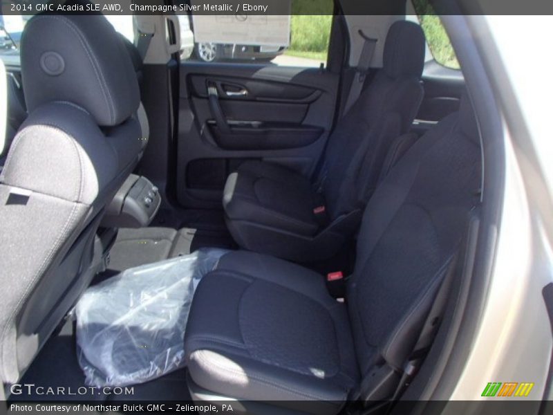 Champagne Silver Metallic / Ebony 2014 GMC Acadia SLE AWD