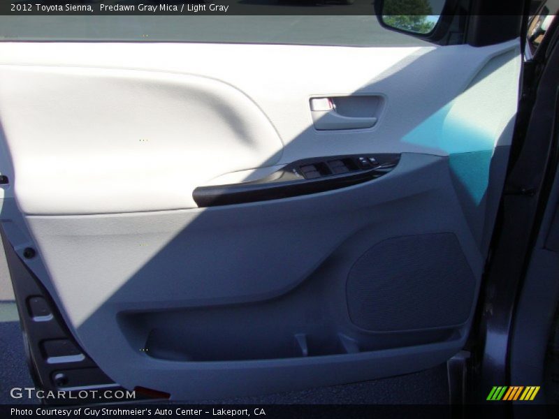 Predawn Gray Mica / Light Gray 2012 Toyota Sienna