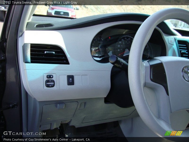 Predawn Gray Mica / Light Gray 2012 Toyota Sienna