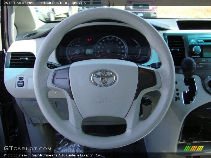 Predawn Gray Mica / Light Gray 2012 Toyota Sienna