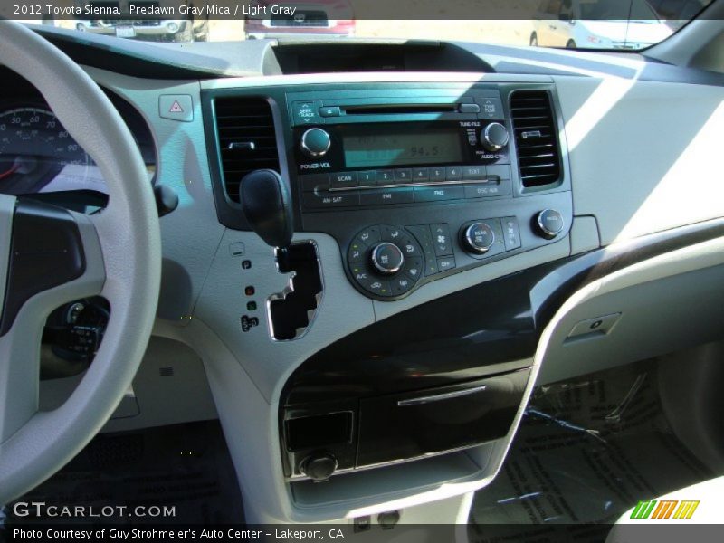 Predawn Gray Mica / Light Gray 2012 Toyota Sienna