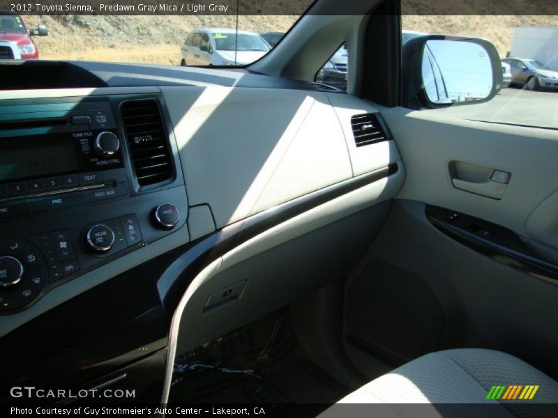 Predawn Gray Mica / Light Gray 2012 Toyota Sienna