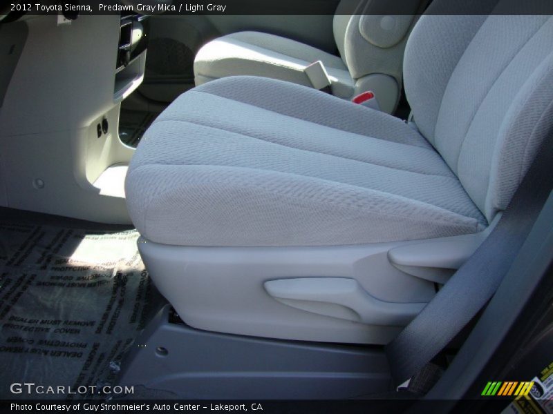 Predawn Gray Mica / Light Gray 2012 Toyota Sienna