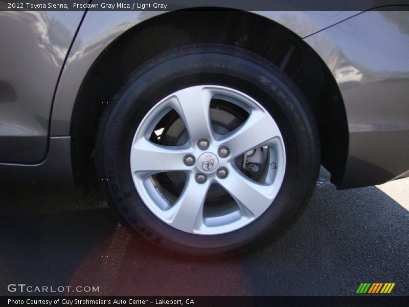 Predawn Gray Mica / Light Gray 2012 Toyota Sienna