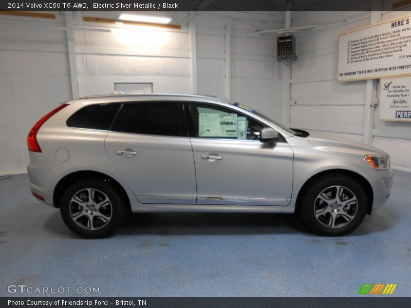 Electric Silver Metallic / Black 2014 Volvo XC60 T6 AWD