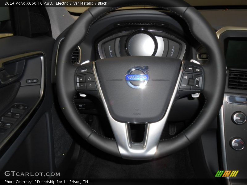 Electric Silver Metallic / Black 2014 Volvo XC60 T6 AWD