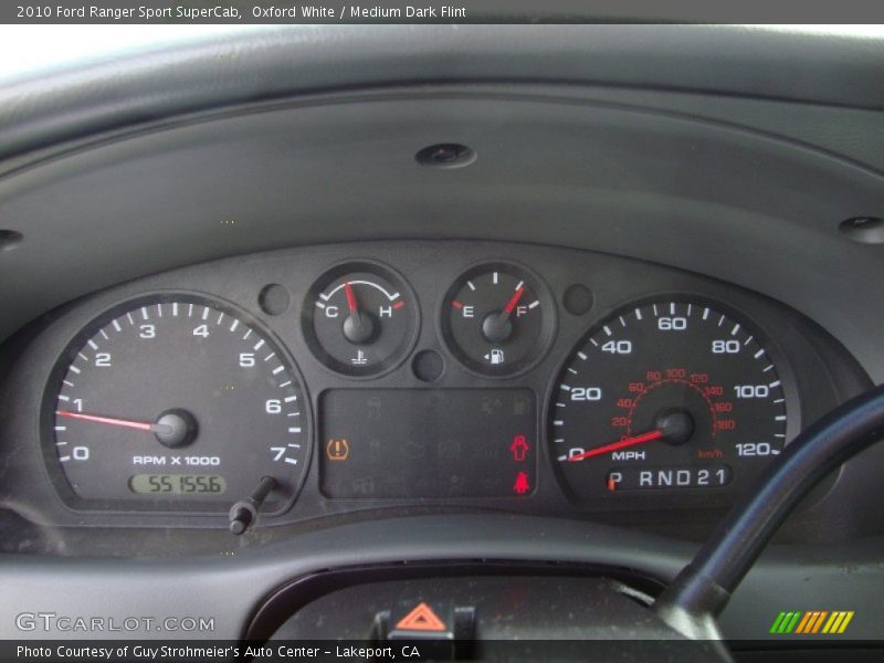 Oxford White / Medium Dark Flint 2010 Ford Ranger Sport SuperCab