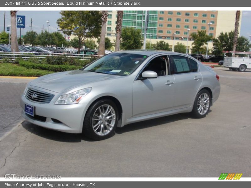 Liquid Platinum Metallic / Graphite Black 2007 Infiniti G 35 S Sport Sedan