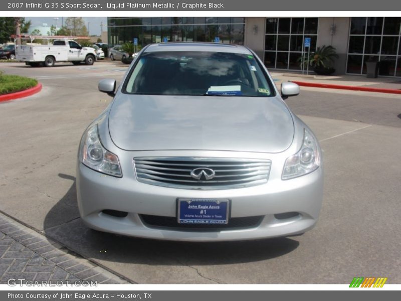 Liquid Platinum Metallic / Graphite Black 2007 Infiniti G 35 S Sport Sedan
