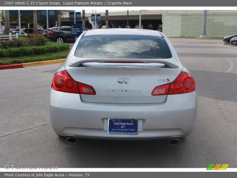 Liquid Platinum Metallic / Graphite Black 2007 Infiniti G 35 S Sport Sedan