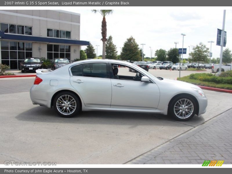 Liquid Platinum Metallic / Graphite Black 2007 Infiniti G 35 S Sport Sedan