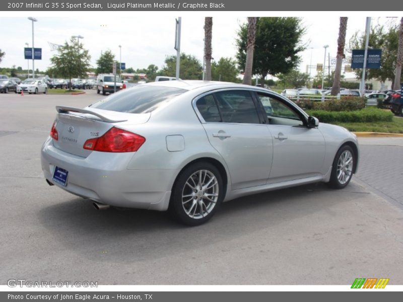 Liquid Platinum Metallic / Graphite Black 2007 Infiniti G 35 S Sport Sedan