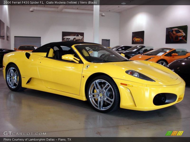 Giallo Modena (Yellow) / Nero (Black) 2006 Ferrari F430 Spider F1