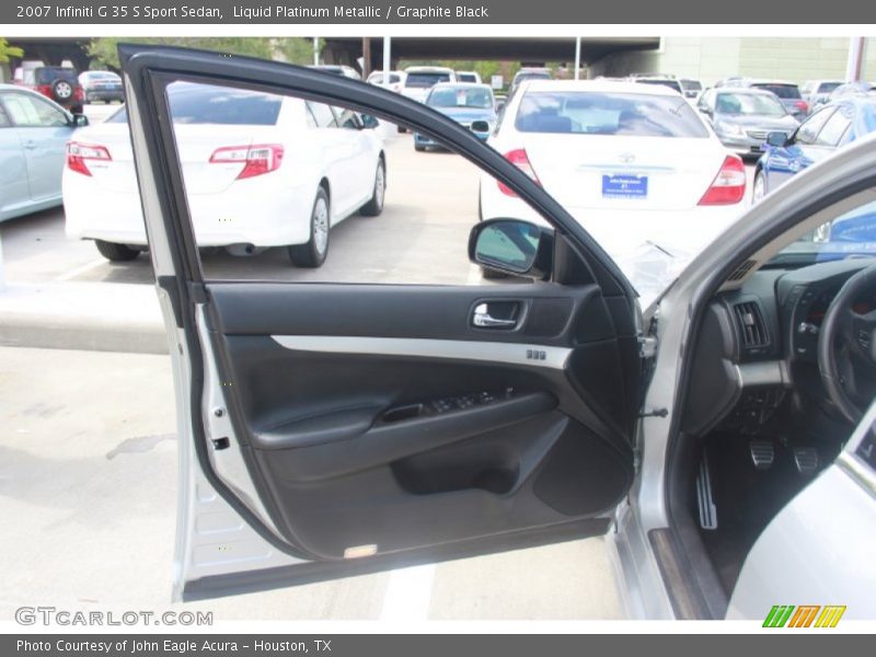 Liquid Platinum Metallic / Graphite Black 2007 Infiniti G 35 S Sport Sedan