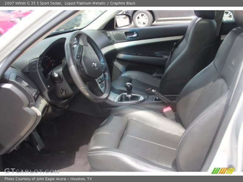Liquid Platinum Metallic / Graphite Black 2007 Infiniti G 35 S Sport Sedan