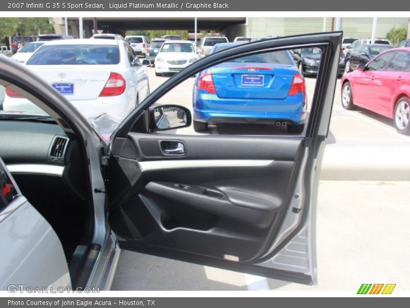 Liquid Platinum Metallic / Graphite Black 2007 Infiniti G 35 S Sport Sedan