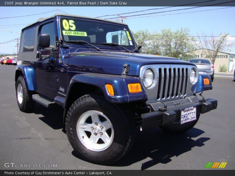 Patriot Blue Pearl / Dark Slate Gray 2005 Jeep Wrangler Unlimited 4x4