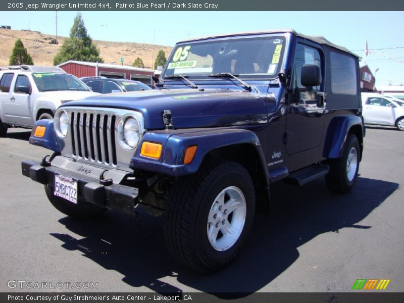 Patriot Blue Pearl / Dark Slate Gray 2005 Jeep Wrangler Unlimited 4x4