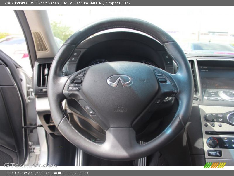 Liquid Platinum Metallic / Graphite Black 2007 Infiniti G 35 S Sport Sedan