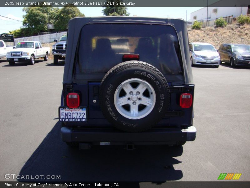 Patriot Blue Pearl / Dark Slate Gray 2005 Jeep Wrangler Unlimited 4x4