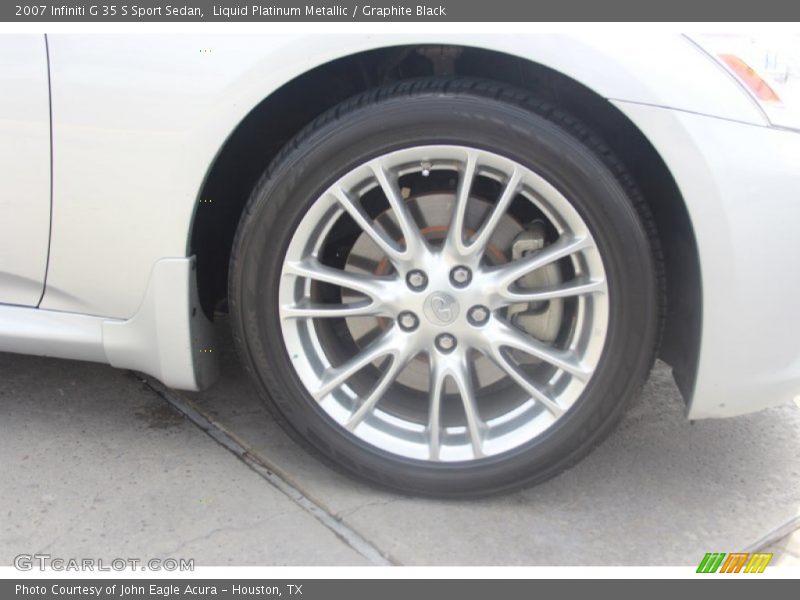 Liquid Platinum Metallic / Graphite Black 2007 Infiniti G 35 S Sport Sedan