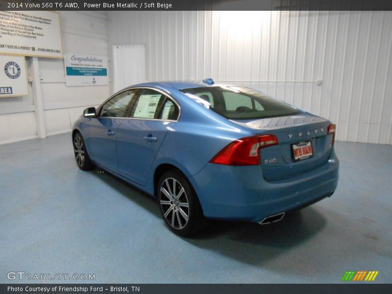 Power Blue Metallic / Soft Beige 2014 Volvo S60 T6 AWD