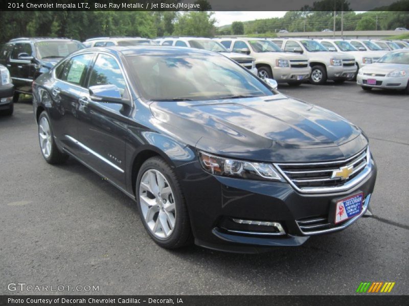 Blue Ray Metallic / Jet Black/Mojave 2014 Chevrolet Impala LTZ
