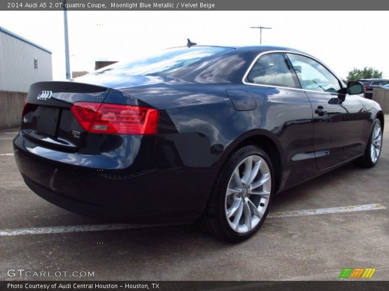 Moonlight Blue Metallic / Velvet Beige 2014 Audi A5 2.0T quattro Coupe