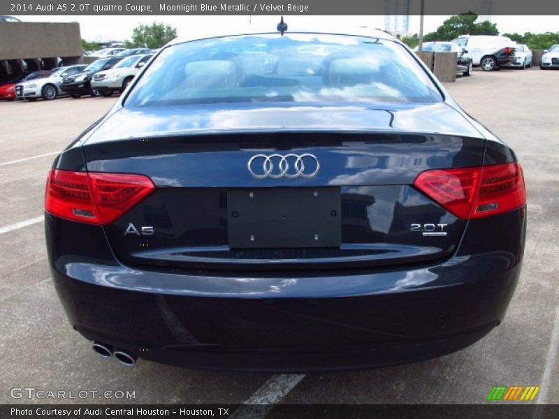 Moonlight Blue Metallic / Velvet Beige 2014 Audi A5 2.0T quattro Coupe