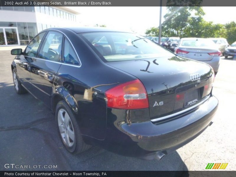 Brilliant Black / Ebony Black 2002 Audi A6 3.0 quattro Sedan