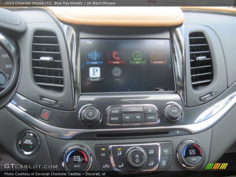 Blue Ray Metallic / Jet Black/Mojave 2014 Chevrolet Impala LTZ
