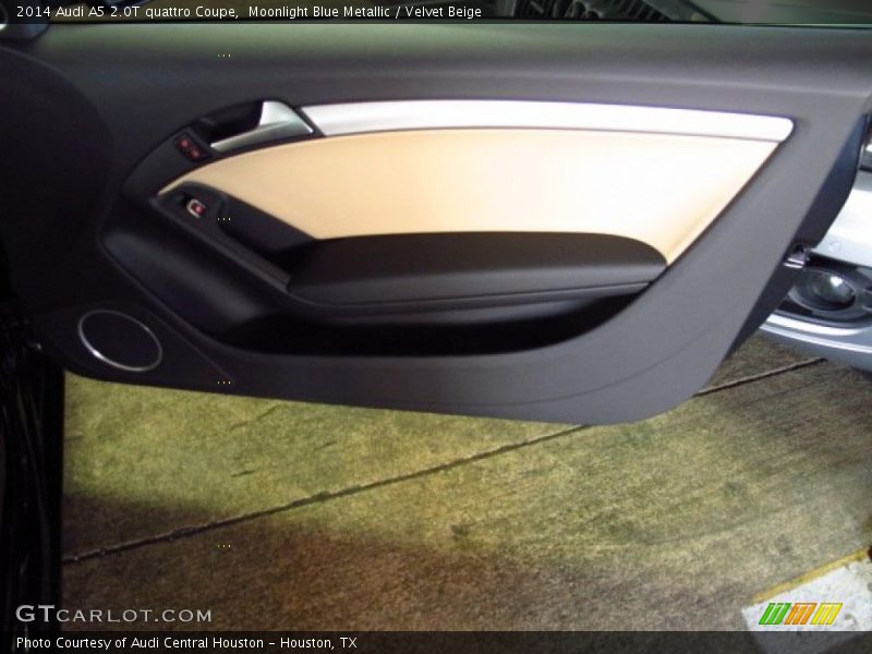 Moonlight Blue Metallic / Velvet Beige 2014 Audi A5 2.0T quattro Coupe