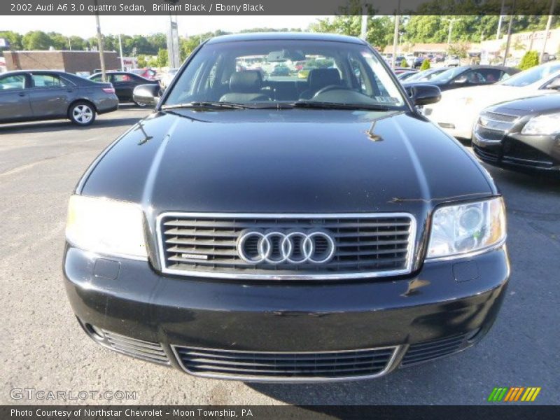 Brilliant Black / Ebony Black 2002 Audi A6 3.0 quattro Sedan